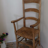 Straw armchair