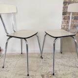 Pair of vintage formica chairs