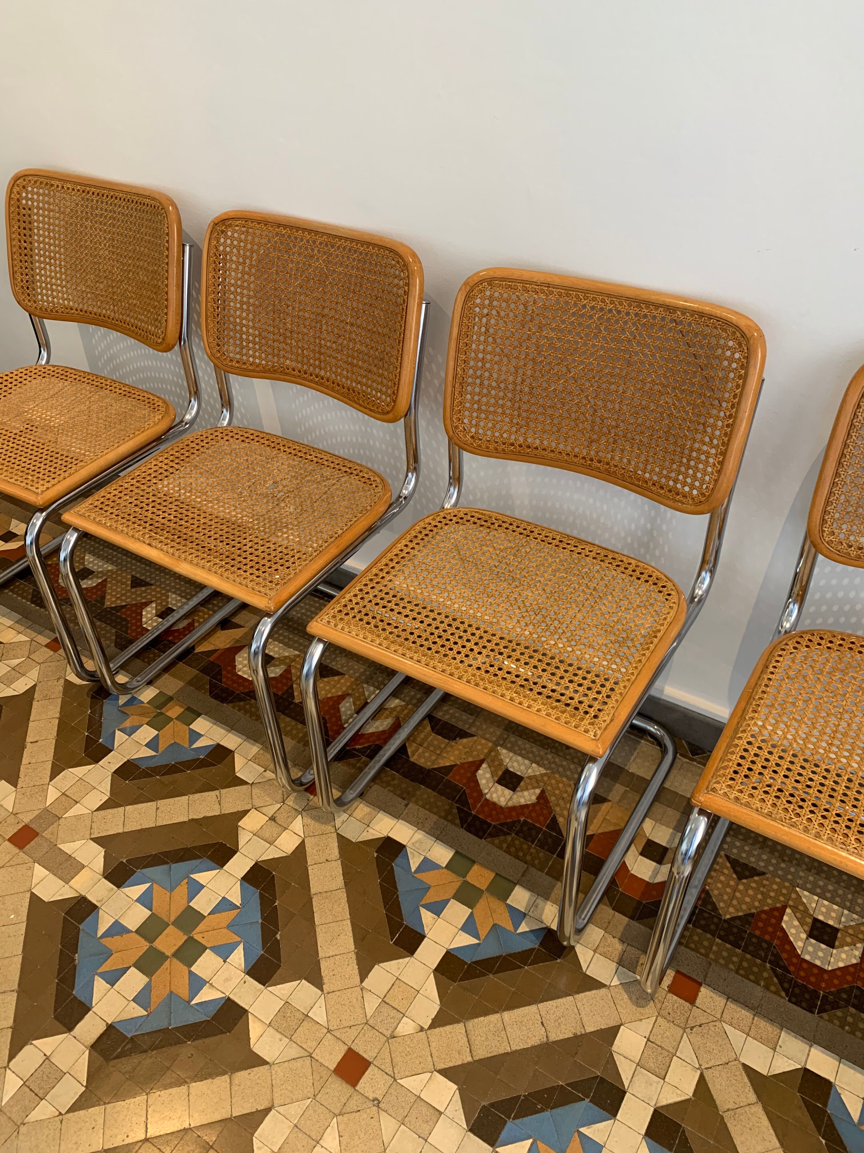 Cesca chairs by Marcel Breuer