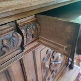 Armoire 2 corps style Henry 2 en noyer