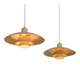 PH 4/3 vintage pendant lamp Poul Henningsen, set of 2, Louis Poulsen, Denmark, 1970s