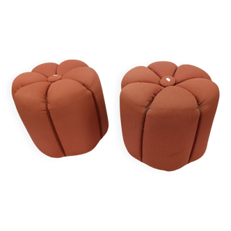 Pair of poufs