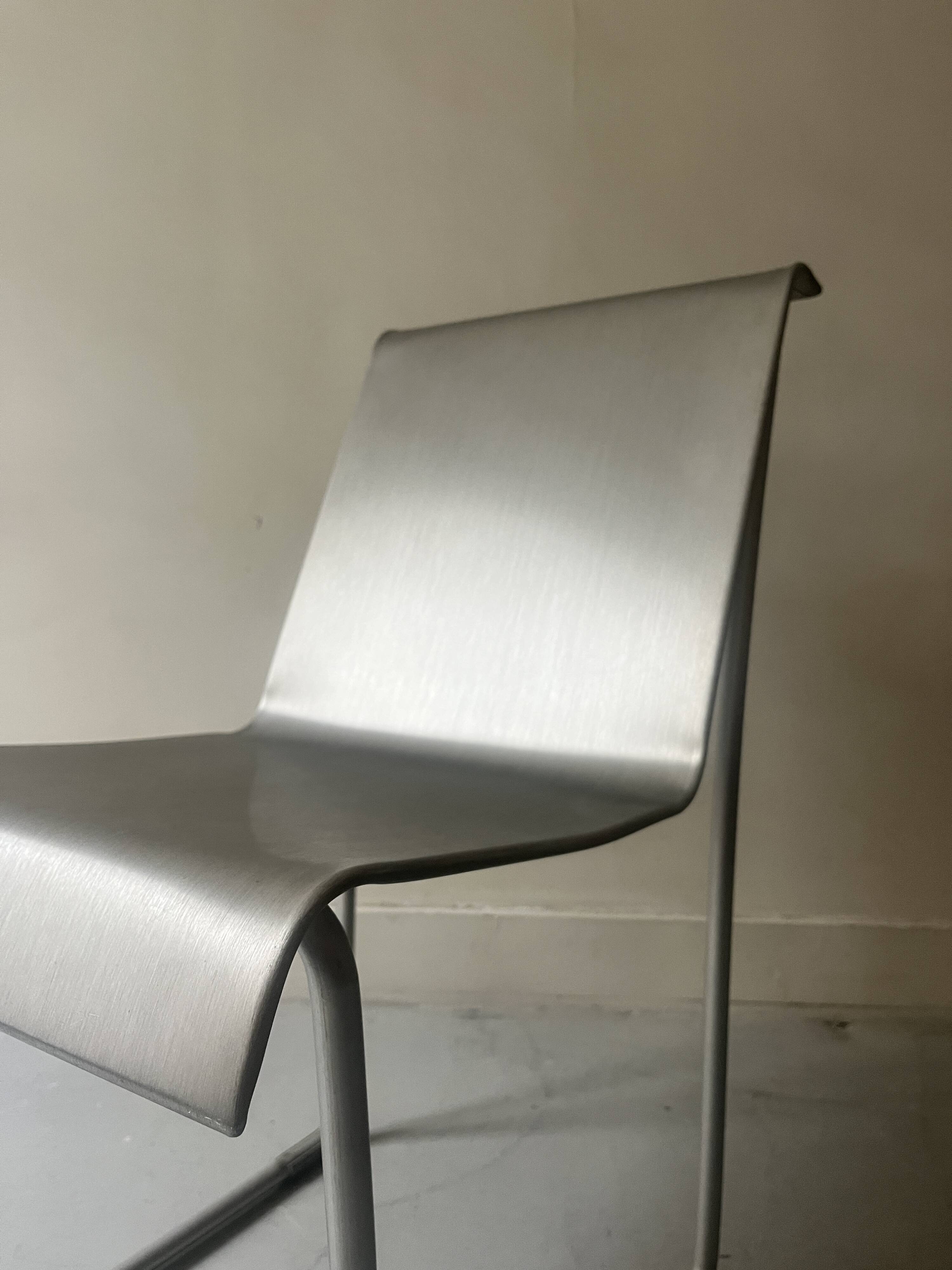 SUPERLIGHT chrome metal chair by Frank Gerhy, Edition Emeco USA