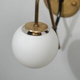 Applique murale sophistiquée italienne du milieu du siècle, années 1950