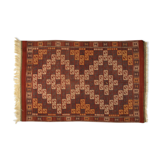 Anatolian handmade kilim rug 236 cm x 155 cm