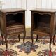 Pair of oak bedside tables in Louis XV style from the 1950s.