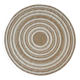 Tapis rond en jute naturel beige 70cm
