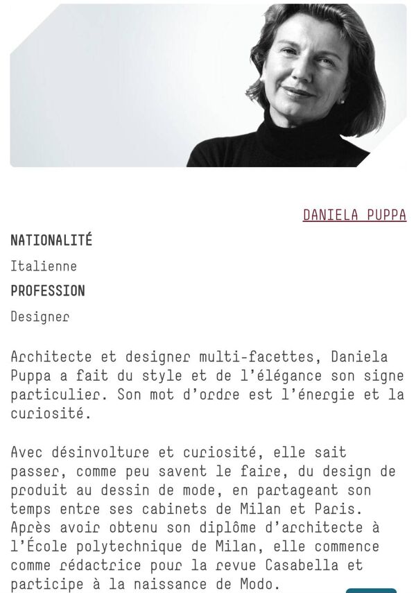 Luminaire ''Olympia'' de Daniella Puppa