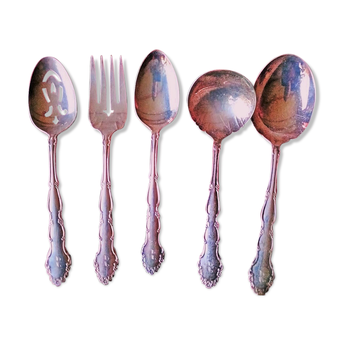 Menagère ancienne 126 pieces 12 personnes en métal argenté Oneida Silversmiths