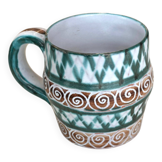 Ceramic cup by Robert Picault Vallauris