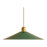 Pendant lamp in enamelled sheet metal