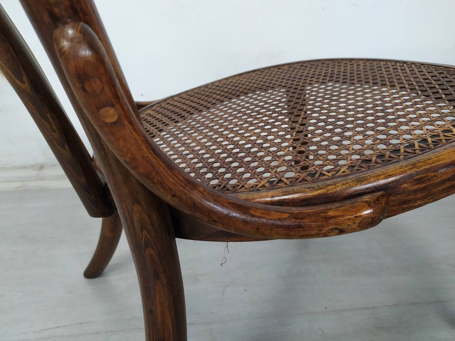 Fishel cane armchair
