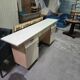 Modernist desk in formica, work from the 1950s.