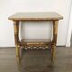 Vintage rattan bedside table