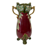 Slip floral decoration signed FM