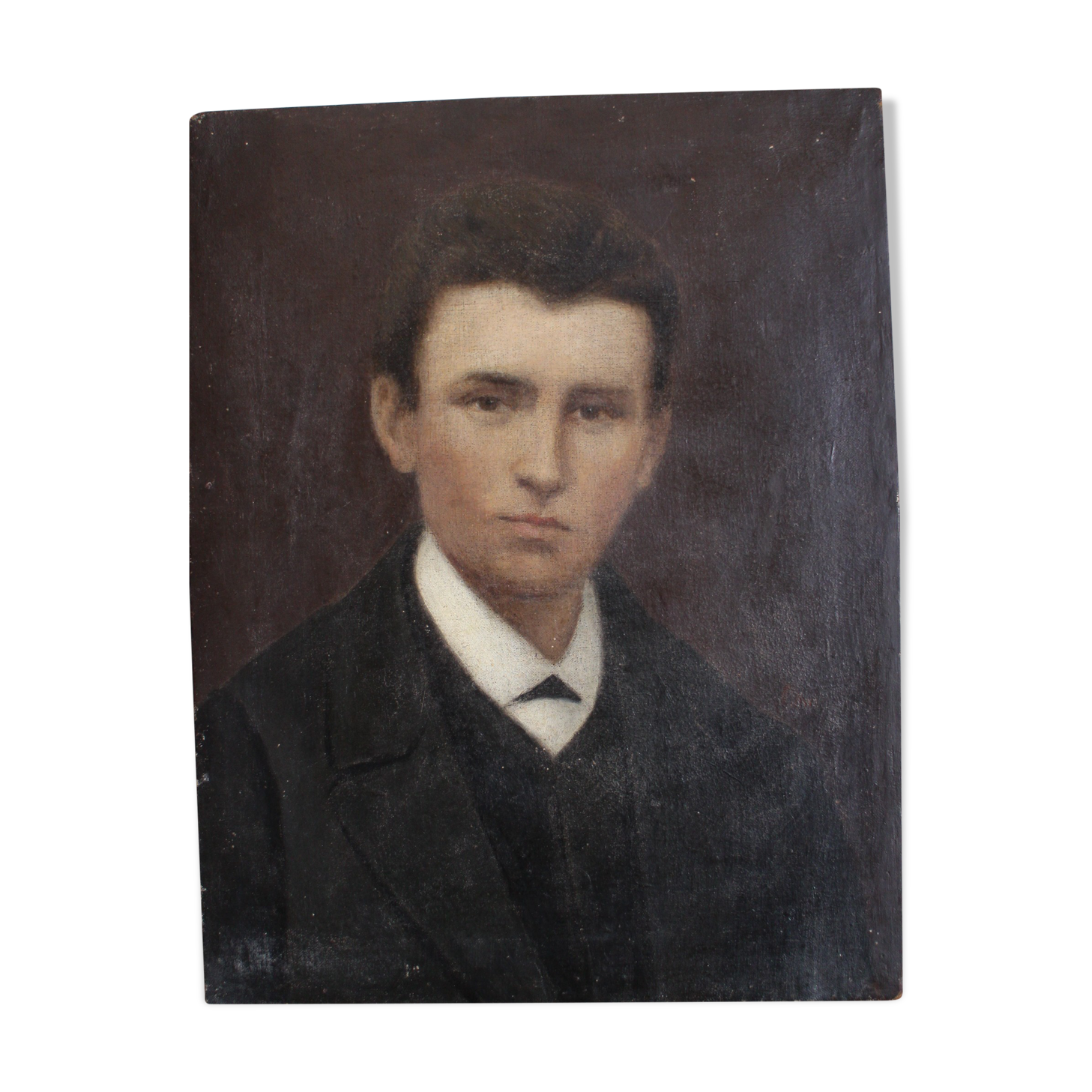 Oil portrait of a young man