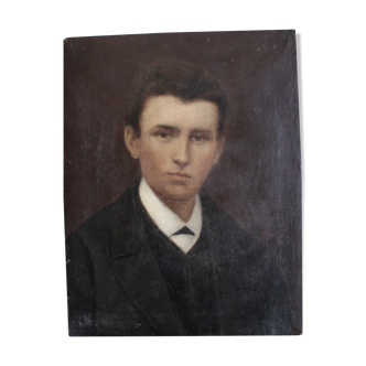 Oil portrait of a young man