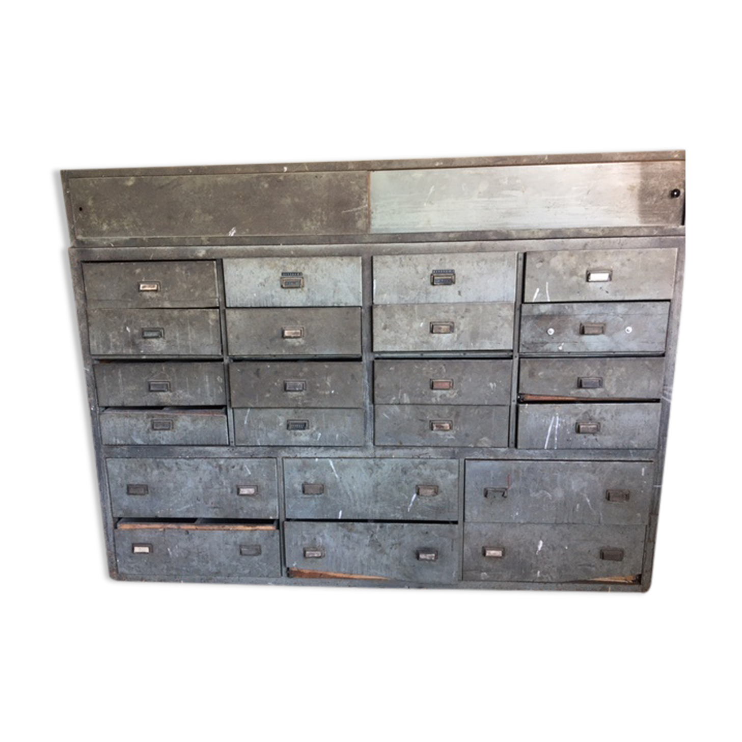 Furniture of trade old metal and wood industrial style