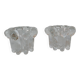 Set of 2 glass candle holders, Reims