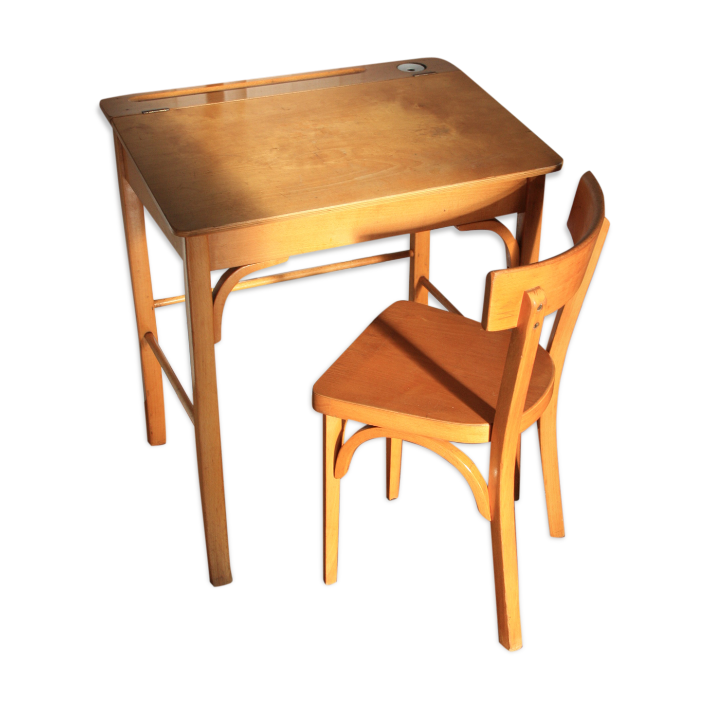 Bureau et chaise enfant Baumann bois