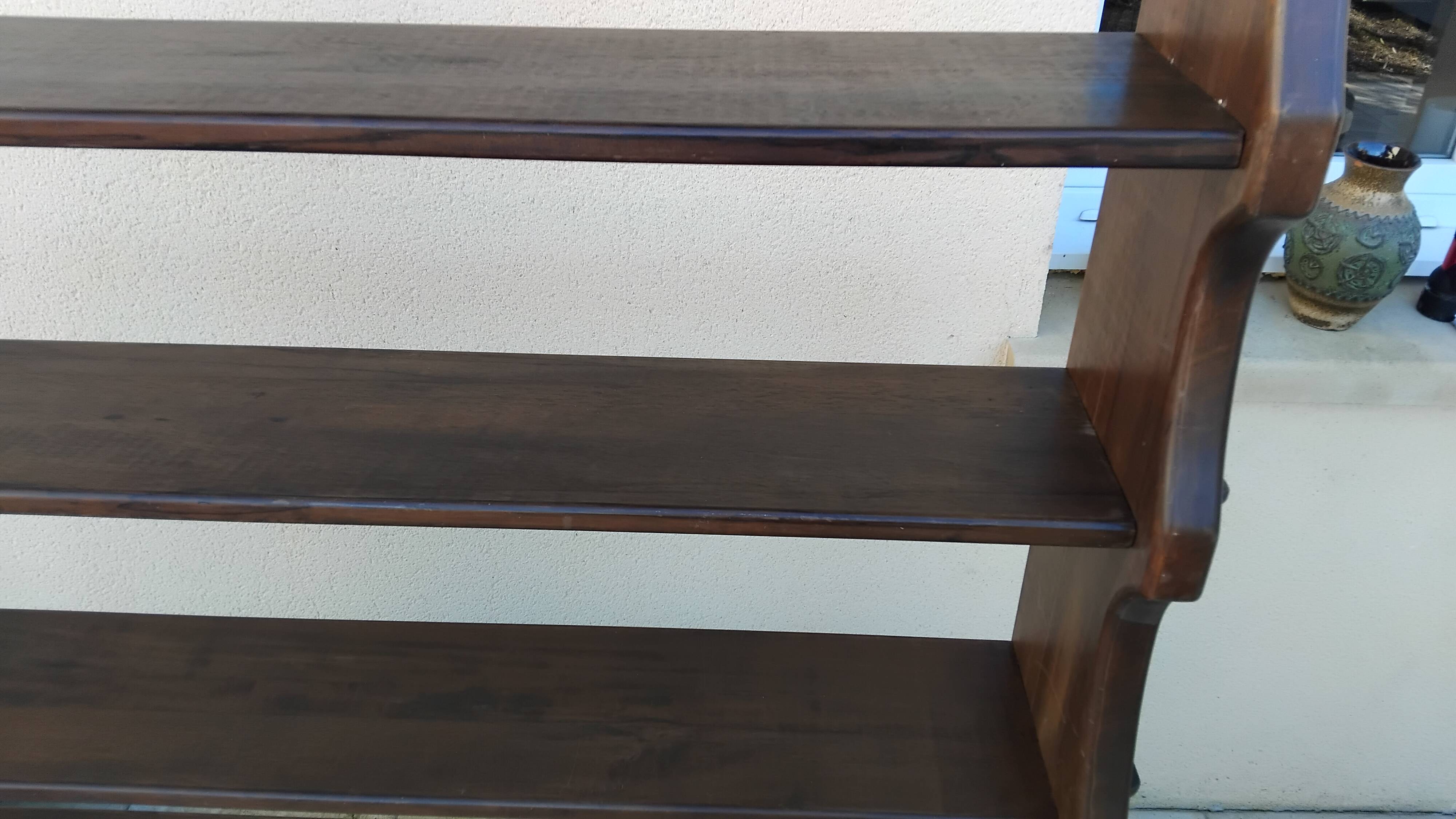 Brutalist design Scandinavian bookshelf Olavi Hänninen vintage