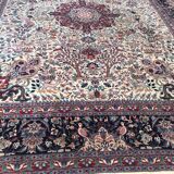 Large vintage carpet Sino Persian Tabriz fine, handmade 247x315 cm