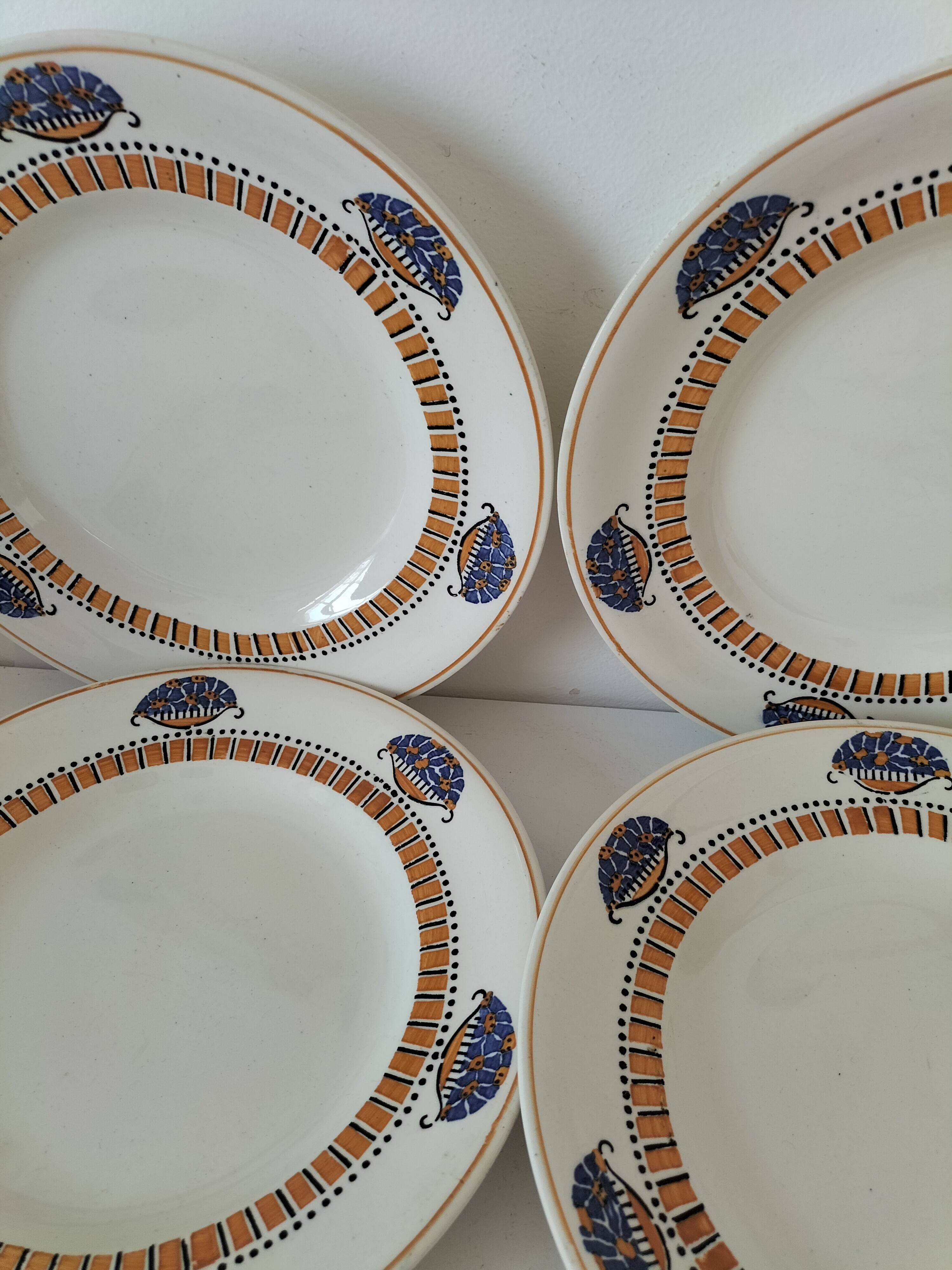 Longwy Art Deco plates