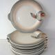 12 Digoin Sarreguemines fish plates from the 50s