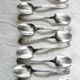 Service of 12 small silver-plated cutlery spoons