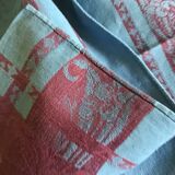 Blue and red butterfly lily of the valley tablecloth 160x240