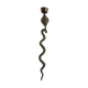 1970 Snake Bronze Candlestick