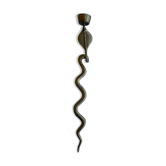 1970 Snake Bronze Candlestick