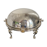 Oval bell old silver metal