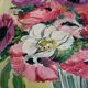 Pair of oils on panel "bouquet of yellow roses" and "bouquet of anemones"