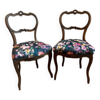 Duo de chaises campagnardes