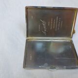 Old cigarette case or card holder in solid silver - English hallmarks - 195 gr
