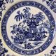 Antique flat plate from Creil and Montereau in good condition