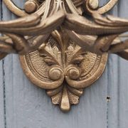Appliques en cristal Hollywood Regency italienne – Lumière à double bras en métal argenté