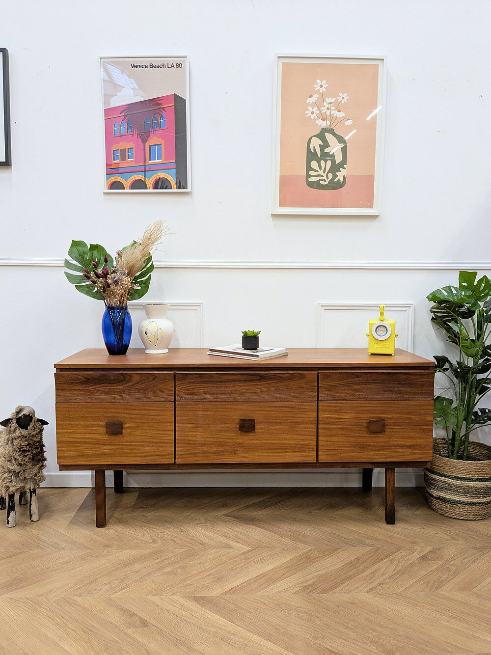 Vintage mid-century teak sideboard