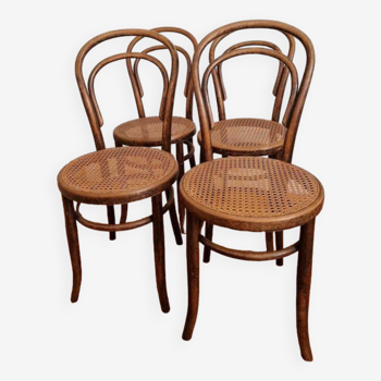 Lot de 4 chaises de bistro Fischel Austria
