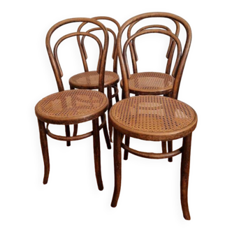 Set of 4 Fischel Austria bistro chairs