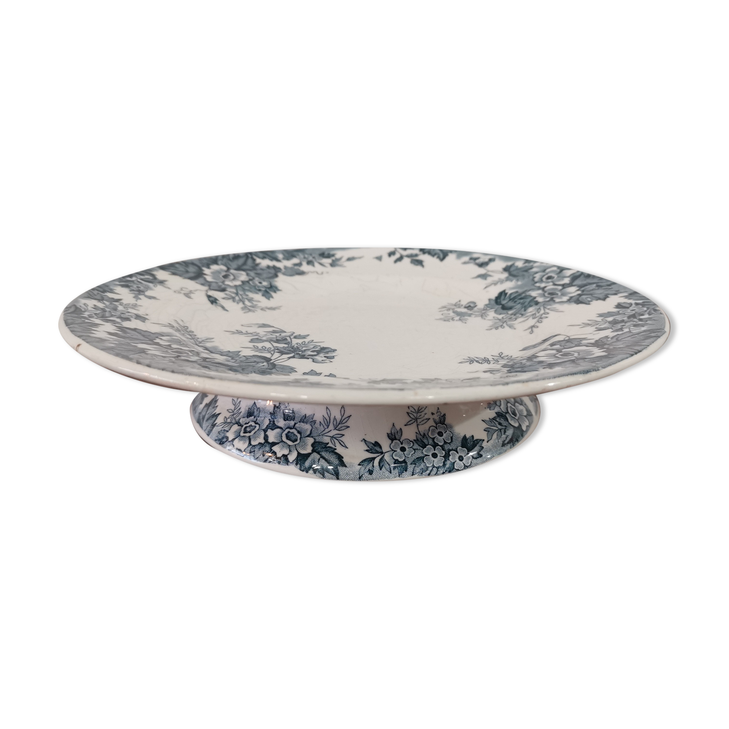 Compotier drageoir faience Saint Amand model Marie Louise signed