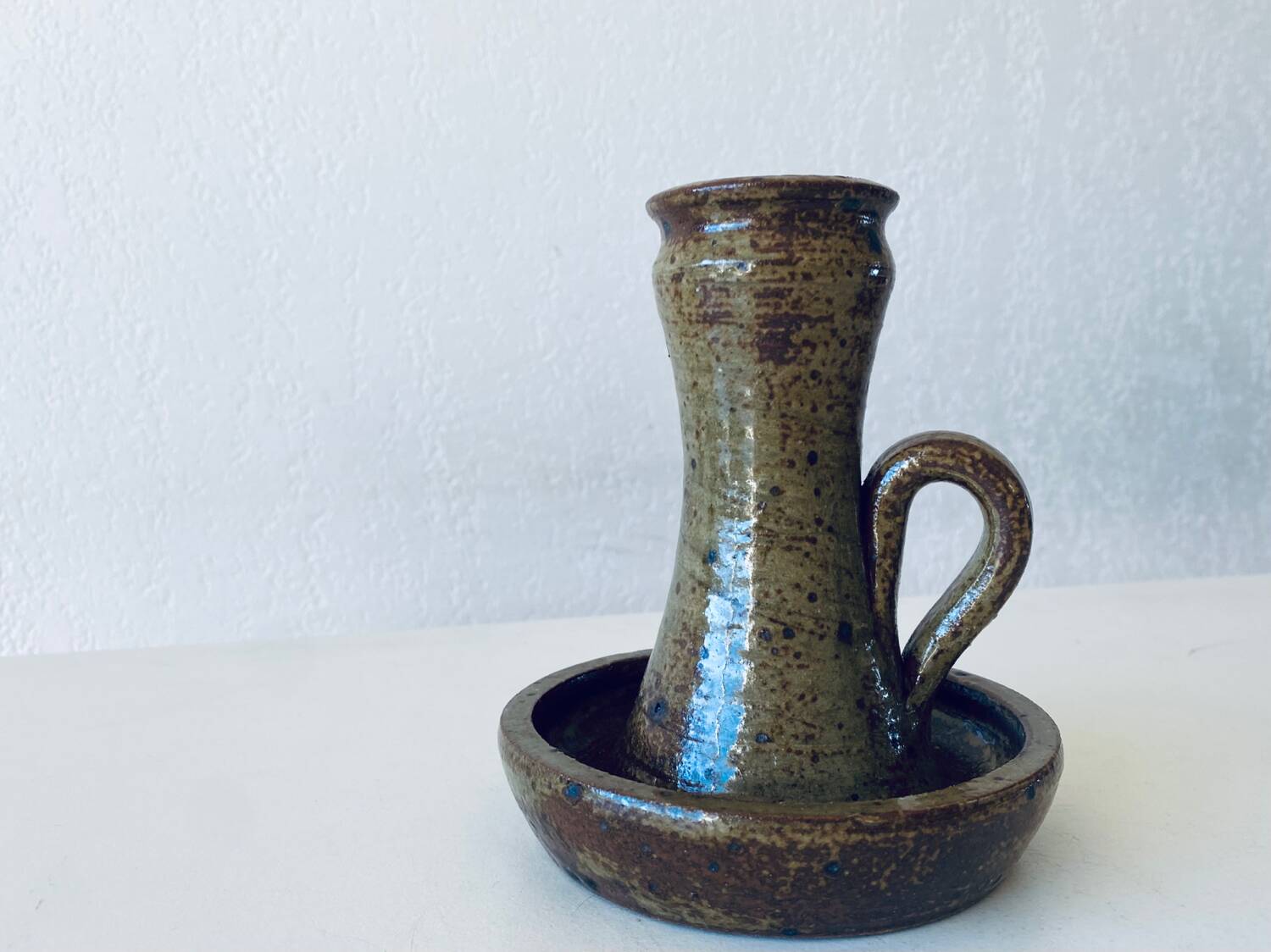 Stoneware candle holder