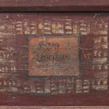 Antique Folk Art Painted bridal chest 1854