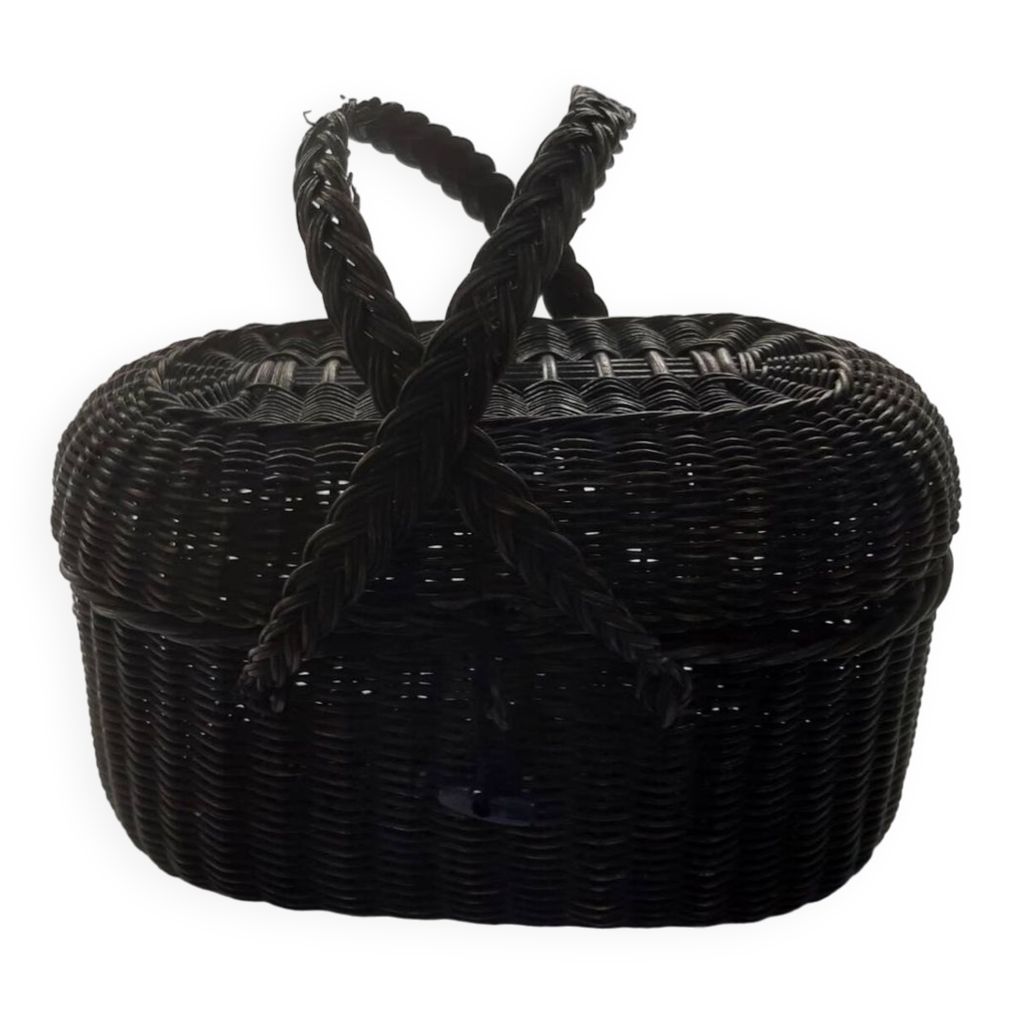 Small old Bussan style wicker basket