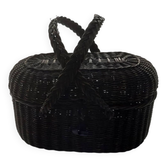 Small old Bussan style wicker basket