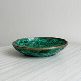 Malachite bowl for fruits or centrepiece.