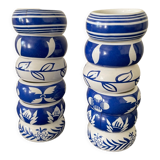 Set of 12 napkin rings in porcelain