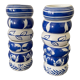 Set of 12 napkin rings in porcelain