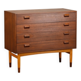 Commode en teck et hêtre de Børge Mogensen, Søborg Møbler